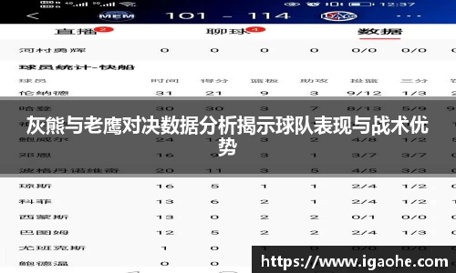 灰熊与老鹰对决数据分析揭示球队表现与战术优势